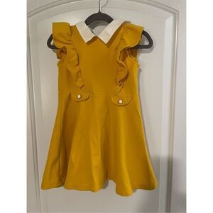 Janie and Jack mustard dress size 4